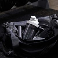 LIV PLUS シェイカーボトル 830ml　プロテイン ジム ラウンド ライトグレー ABF942LGRY 1個