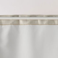 無印良品 防炎 遮光性 二重織りノンプリーツカーテン 幅100×丈178cm用 アイボリー 良品計画（わけあり品）