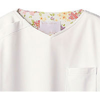 【再検品商品】住商モンブラン スクラブ レディス 半袖 ピーチ×アメリ ピンク LW603-22 1枚　スクラブ（わけあり品）