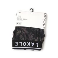 メンズ パームツリーボクサーパンツ S ブラック LAKOLE/ラコレ