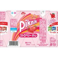 森永乳業 ピクニック いちごオ・レ 200ml 1箱（24本入）