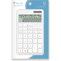 アスカ 計算式表示電卓 ホワイト C1242W 1個