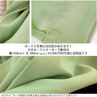 マッチングジャパン 【5cm単位】オフィスや店舗向け｜防炎1級遮光カーテン<グリーン>_幅95cmｘ丈214cm（直送品）