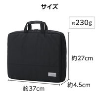 エレコム パソコンケース PCバッグ 14インチ ハンドル付 収納ポケット BM-F07XBK 1個