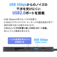 サンワサプライ HDMIポート付 USB TypeーCドッキングハブ USB-5TCHC26BK 1個