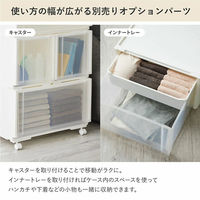 収納ケ-ス コンビネ-ションケ-ス ミドルS 3918 幅39×奥行44.7×高さ18.3cm クリアホワイト 470559 1個（直送品）