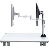 サンワサプライ 水平多関節液晶モニタアーム(H420 左右2面) CR-LA1802 1台（直送品）