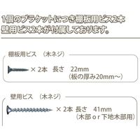 ジャパンアイウェア 職人手作りのウォールシェルフ 1段 ブラック 幅1000×奥行300×250mm WSBK1 1台（直送品）