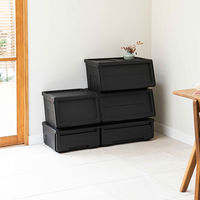 【収納ボックス】 天馬 カバコ モノ M ブラック 811001031 1個