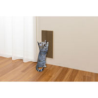 サンコー コーナーにも貼れる猫のつめとぎ 段ボール KX-61 45×10cm 壁傷 防止 貼りなおせる ネコ 1個（直送品）