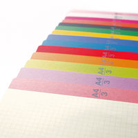 プラス ノート カ.クリエ A4×1/3 5mm方眼 あか 赤 NO-604GC