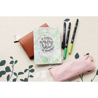 水性マーカー　ABT（エービーティー）　デュアルブラッシュペン（筆ペン+細字）12色セット　パステル　AB-T12CPA　1個　トンボ鉛筆