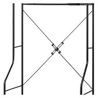 アイリスオーヤマ ランドリーラック 伸縮 洗濯機 可動棚 伸縮スタイルランドリーラック ハンガーバー付き HSLR-EX895 ブラック（直送品）