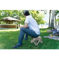 トレードワンセノ・ビー ソリッドLG 高さ23cm 折り畳み踏み台 耐荷重100kgライトグレー 307661個