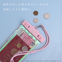 MOTTERU IP68取得で防塵・防水オーロラカラーシェルピンクのスマホ用防塵・防水ケース MOT-WPCAU-PK 1個