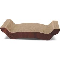 バリバリベッドＭ ダークブラウン 爪とぎ 猫壱