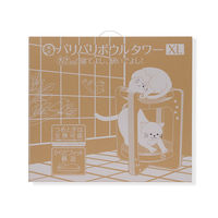 猫壱 バリバリボウルタワー XL ライトブラウン 1個 爪とぎ