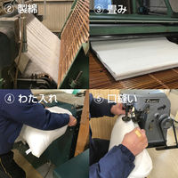 一宮　工夫庵　唐桟縞-とうざんじま-　座布団 中綿セット　オレンジ　1枚（直送品）