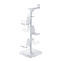 サンワサプライ ゲームコントローラースタンド（ヘッドホンホルダー付・ホワイト） JY-STN1W 1個（直送品）