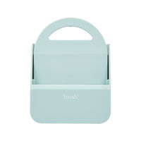 クリーナー ブラシ ちりとり付 マグネット取付 フック掛け可 ブルーグリーン KBR-018GN エレコム 1個