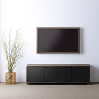 朝日木材加工 テレビ台・AVボード/ウォールナット木目柄 AS-ELG1400 １台（直送品）