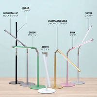 大河商事 LEDデスクライト 卓上 昼白色 フレキシブル 直径15mm 3段調光 ゴールド deco-N001CG 1個（直送品）