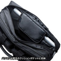 ビジネスバッグ 15.6インチワイド 3WAY ブラック 出張用 大型 BAG-3WAY22BK 1個（直送品）