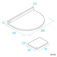 サンワサプライ モニタアーム補強プレート（ブラック） CR-LAPLT1BK 1枚（直送品）