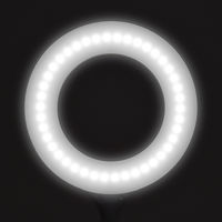 大河商事 ＬＥＤリング型卓上ライト　タッチ無段階調光　広範囲可動　オンライン会議動画撮影 wasser71-WH 1台（直送品）