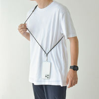 大河商事 スマホストラップ 紐 肩/首/斜め掛け3way スマホショルダー 落下防止 リーフグリーン bon016-GR 1個（直送品）