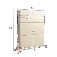 三栄コーポレーション【軒先渡し】 折り畳みウレタンベッド シングル ブラウン A1-AGATESBR 1台（直送品）