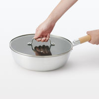 無印良品 中が見えやすい 強化ガラス蓋 直径28cm対応 良品計画