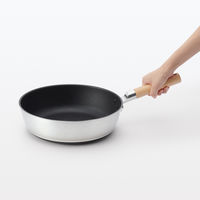 無印良品 鍋としても使える こびりつきにくいフライパン 深型 IH対応 約直径28cm 良品計画