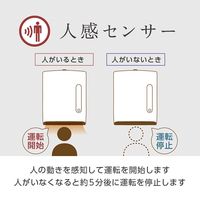 電響社 人感センサー付脱衣所ヒーター DWC-A120N-WH 1台