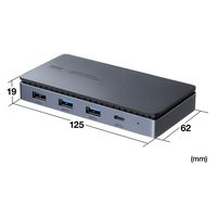 サンワサプライ USB Type-Cドッキングステーション(HDMI×2画面出力対応) USB-CVDK15 1個（直送品）