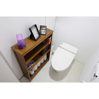 ICHIBA ブックシェルフ オマージュ 幅700×奥行200×高さ900ｍｍ ブラウン HMR-2664BR 1台（直送品）