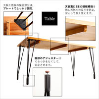 ホームテイスト WVIZM(ヴィズム) モダンヴィンテージ ダイニングセット ライトブラウン SH-01-WZ5 1セット(5点入)（直送品）