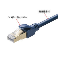 LANケーブル 5m カテゴリ6A Cat6A ハンダ産業用 KB-H6A-05NV 1個 サンワサプライ