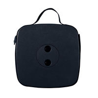 YAMAZEN 折りたたみ収納 アコーディオン スツール スクエア 高さ11段階調整 ブラック ACCO-S25(BK) 1台（直送品）