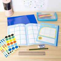 日本ノート 学習帳 スクールライン+ セミB5 配慮マス目 大（書字練習用）50mm LGG01 1セット（5冊）