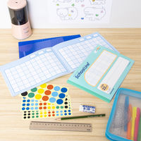 日本ノート 学習帳 スクールライン+ セミB5 配慮横開きマス目 22mm あみかけ LGG05 1セット（5冊）