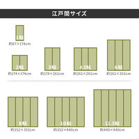 【玄関渡し】 萩原 い草カーペット　谷川（たにがわ）　江戸間1畳  87×174cm（直送品）
