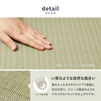 【玄関渡し】 萩原 折り畳める　水拭きできる畳マットレス　伏見　ダブル  140×200cm（直送品）