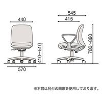 【組立設置込】イトーキ ボニートチェア 布地張り 背裏 張りぐるみタイプ 肘なし モスグリーン KT180PVM-T1Q6 1脚（直送品）