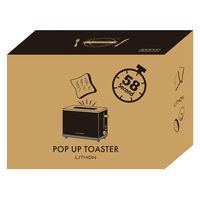 ライソン 秒速トースター KLTS-001B 1個（直送品）