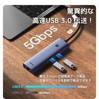 ドッキングステーション 7in1 HDMI LAN SDカードリーダー USB-A拡張 USB Type-C接続 Baseus