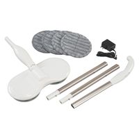 ファミリー・ライフ ファミラ 充電式くるくるツインモップ スピンマジック 8点セット+予備バッテリー 04252 1個