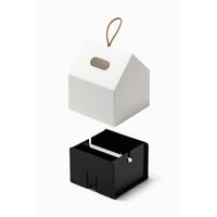 吉川国工業所 再生プラスチックを使ったティッシュホルダー グレー THR-01 1個