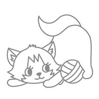 ヤマト グラスデコ オーナメントプレートパック ねこ GDP-C1 1個