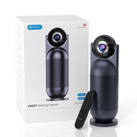 WEBカメラ 360度カメラ USB接続 ズーム機能 1080P ノイズリダクション マイク8個 Meeting Capsule